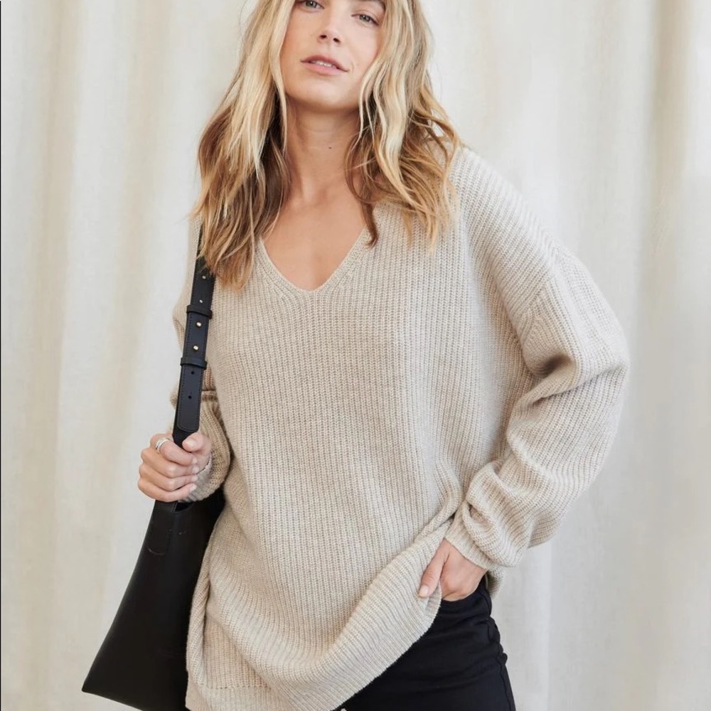 Jenni Kayne Oatmeal Cabin Sweater